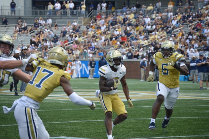 Christian Leary was targeted heavily in Georgia Tech's Spring Game